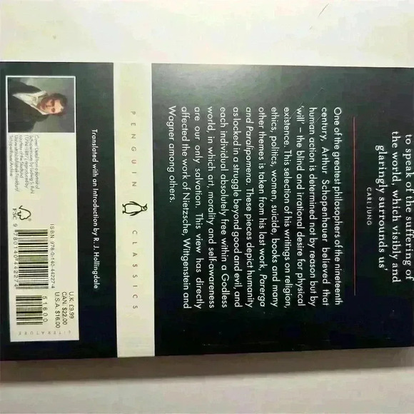 Essays and Aphorisms by Arthur Schopenhauer - Penguin Classics Paperback - Picture 2 of 2